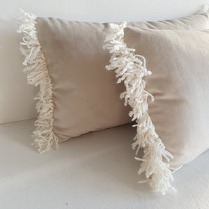 Sandstone Velvet Cushion